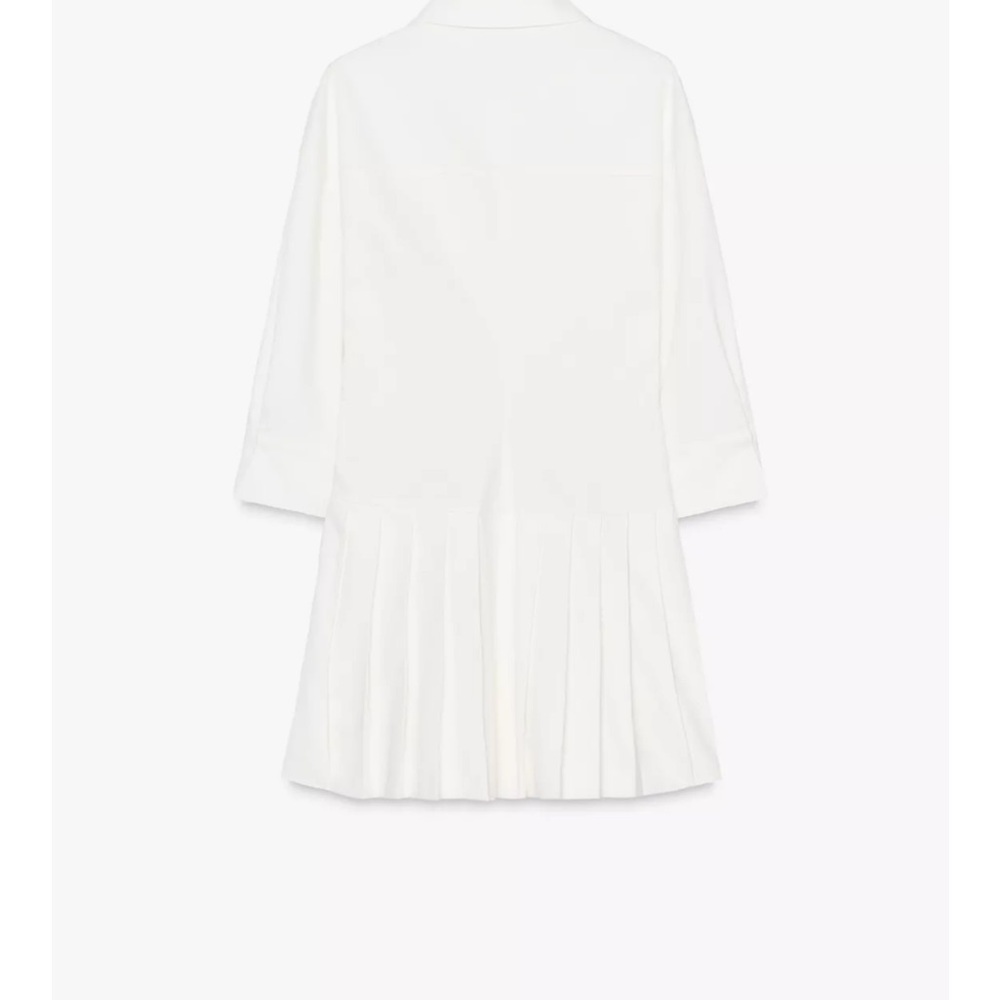 Shirt Jumpsuit Pleated Dress